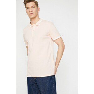 Koton Men's Pink Polo Neck T-Shirt