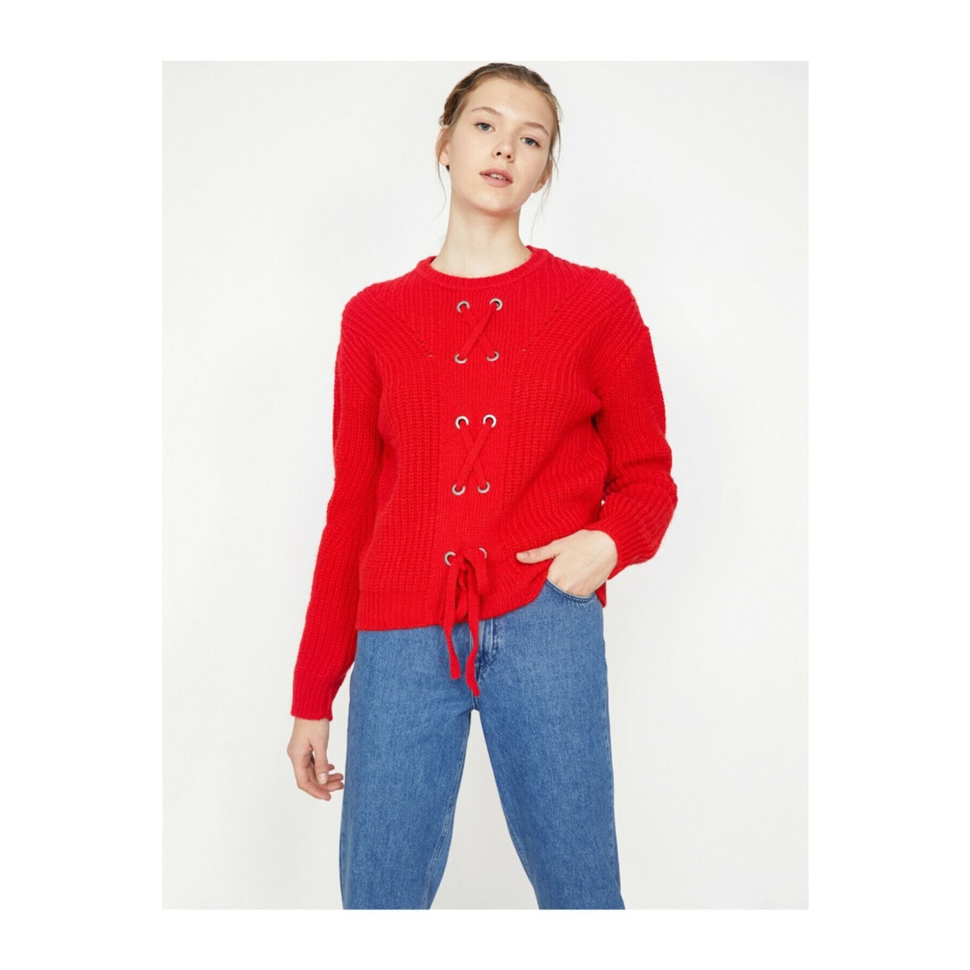 Koton Sweater - Red - Regular fit