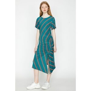 Koton Women Green Striped Dress