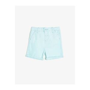 Koton Baby Blue Pocket Detailed Shorts for Boy
