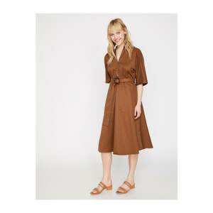 Koton Women Camel Dress