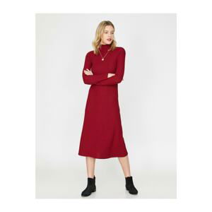 Koton Women Claret Red Dress