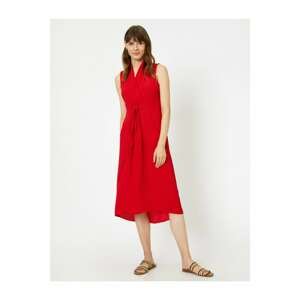 Koton Women Red Pocket Detailed Dress