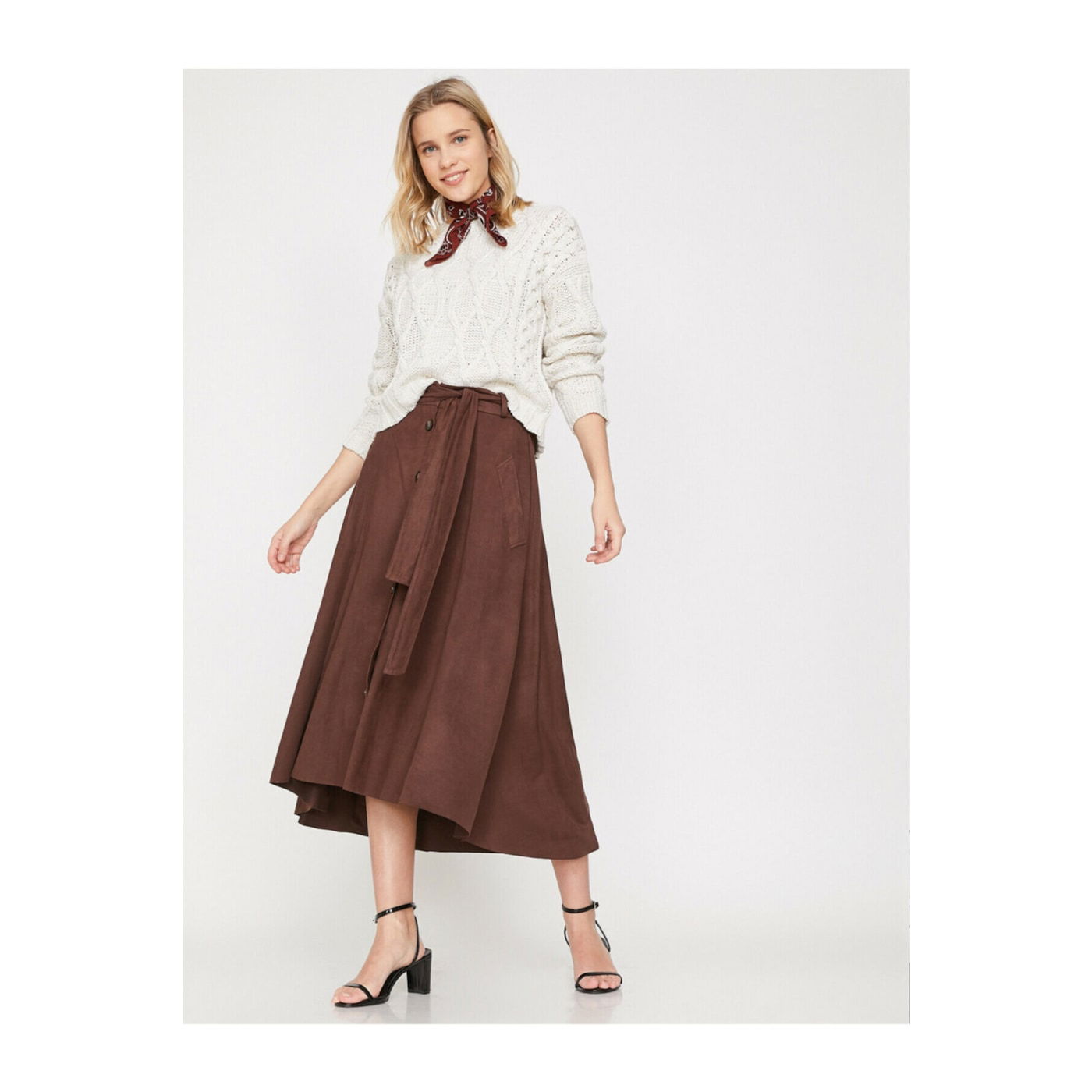 Koton Tie Waist Skirt