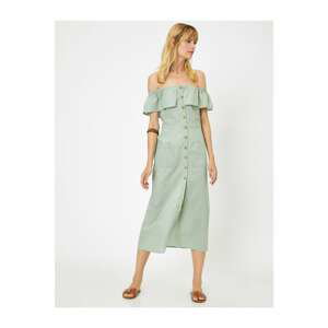 Koton Dress - Turquoise - Straight