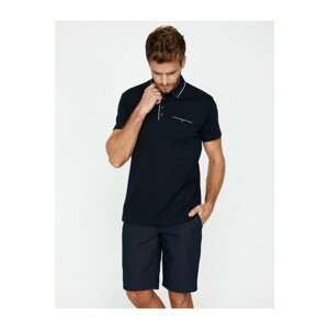 Koton Men's Black Polo T-shirt