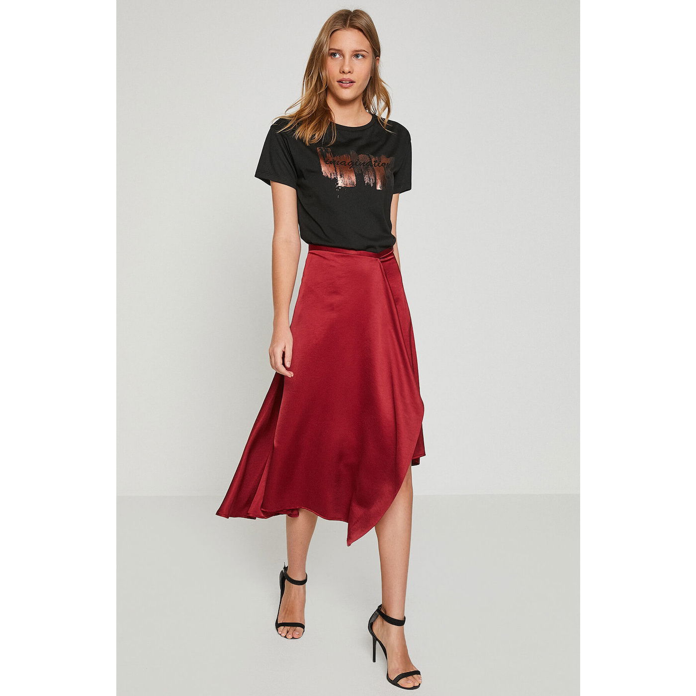 Koton Women's Claret Red Skirt