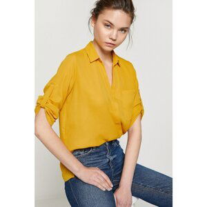 Koton Women Yellow Long Sleeve Blouse