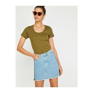 Koton T-Shirt - Green - Slim fit