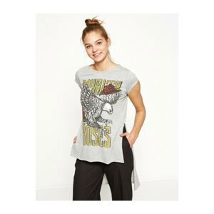 Koton Women's Gray T-Shirt