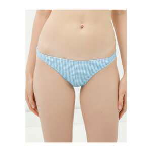 Koton Women's Blue Plaid Bikini Bottom