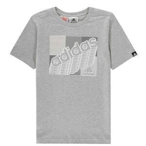 Adidas Camo Linear T Shirt Junior