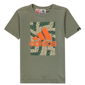 Adidas Camo Linear T Shirt Junior