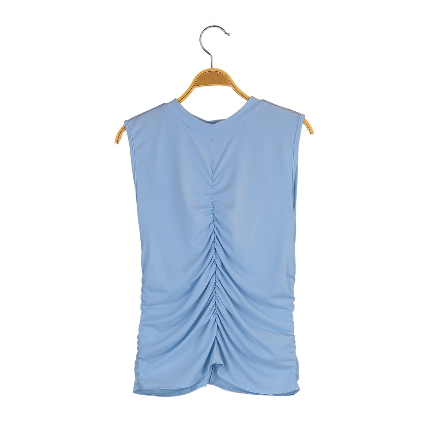 Trendyol Blue Gathered Knitted Blouse