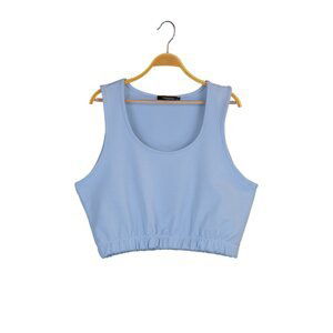 Trendyol Blue Crop Knitted Undershirt