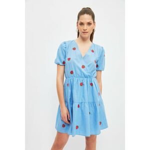 Trendyol Blue Embroidered Dress