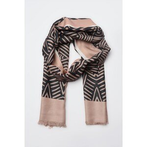 Trendyol Anthracite Patterned Cotton Shawl