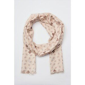 Trendyol Light Beige Patterned Cotton Shawl