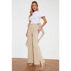 Trendyol Stone High Waist Trousers