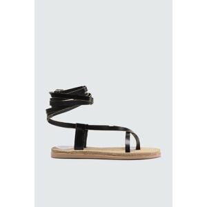 Trendyol Black Genuine Leather Women Sandals