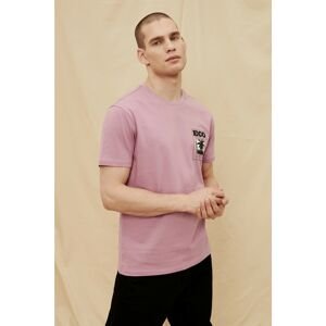 Trendyol Purple Men's 100% Organic Cotton Regular Fit T-Shirt