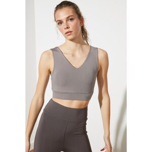 Trendyol Gray Supported Back Detail Sports Bra