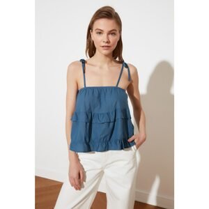 Trendyol Indigo Strappy Blouse