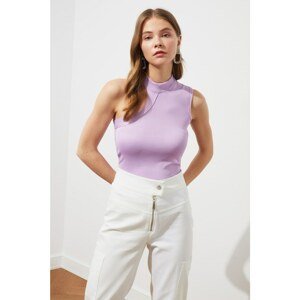 Trendyol Lilac Cut Out Detailed Knitwear Blouse