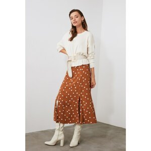 Trendyol Brown Polka Dot Skirt