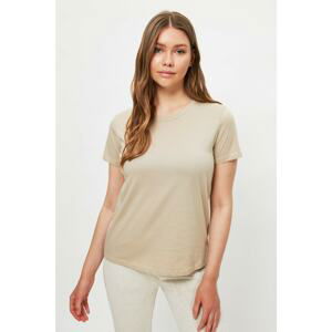 Trendyol Stone 100% Organic Cotton Basic Knitted T-Shirt