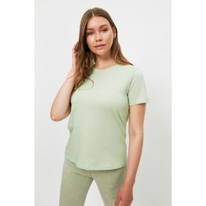 Trendyol Mint 100% Organic Cotton Basic Knitted T-Shirt