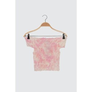 Trendyol Multicolored Tie Dye Giped Knitted Blouse