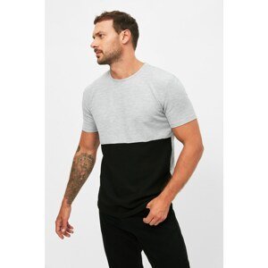Trendyol Gray Men's Regular Fit Crew Neck Short Sleeve T-Shirt