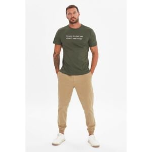 Trendyol Khaki Men's Regular Fit T-Shirt