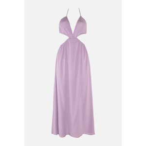 Trendyol Lilac Back Detailed Beach Dress