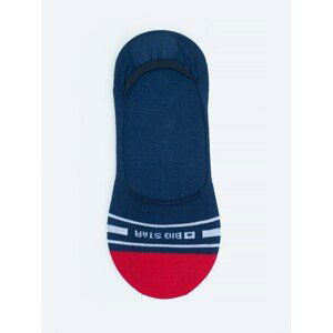 Big Star Woman's Footlets Socks 273563 Blue Knitted-403