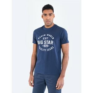 Big Star Man's T-shirt_ss T-shirt 151980 Light blue Knitted-404