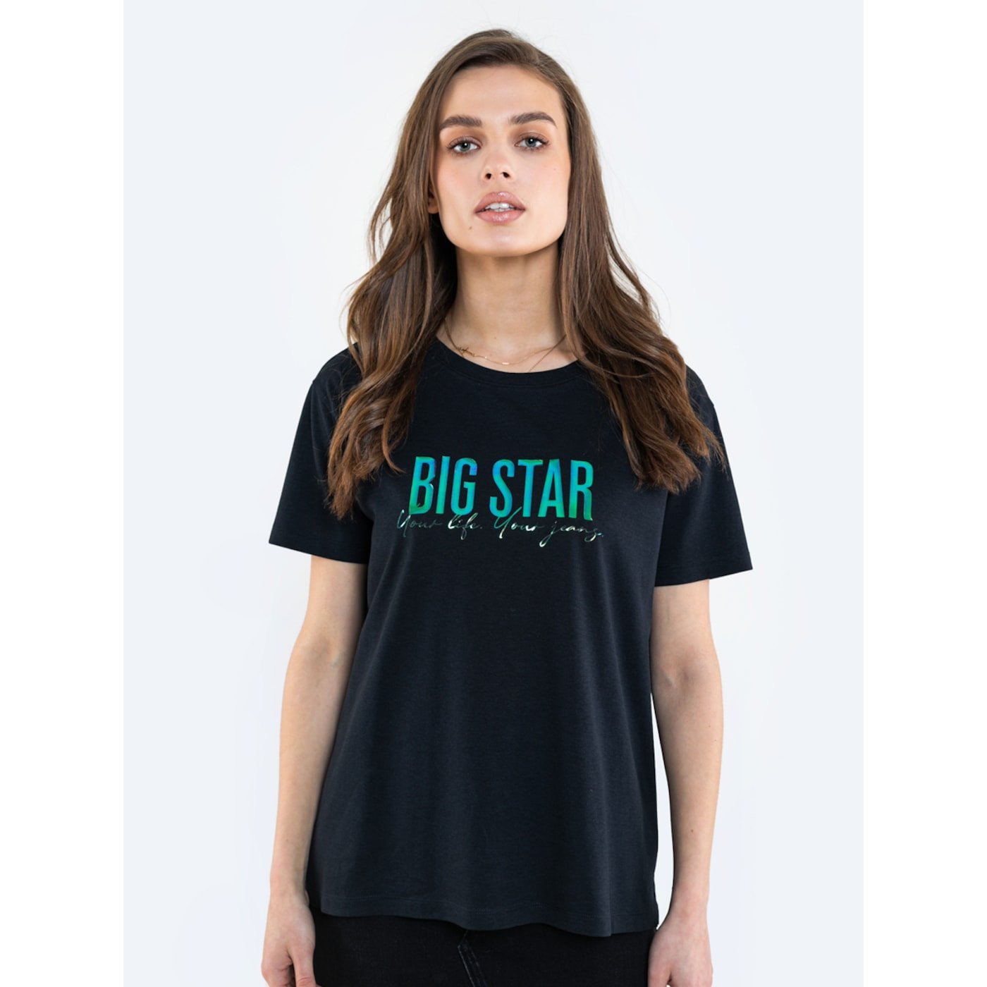 Big Star Woman's T-shirt_ss T-shirt 151988  Knitted-906