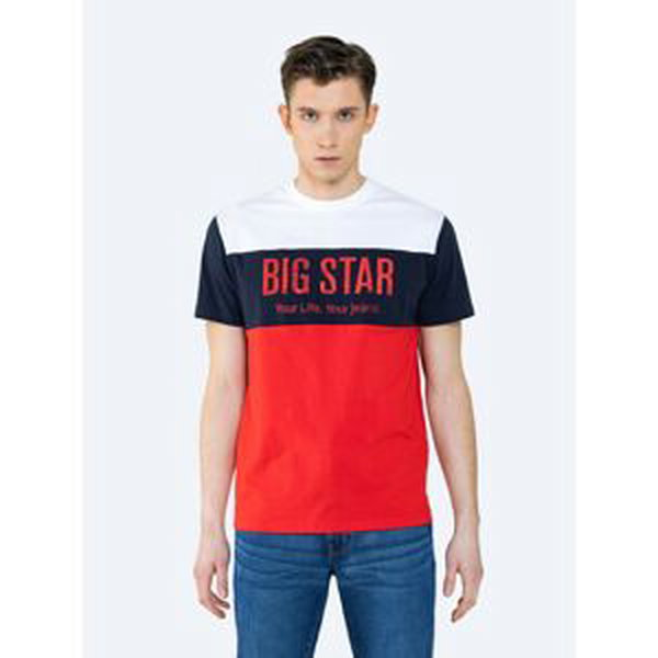 Big Star Man's T-shirt_ss T-shirt 152020 Brak Knitted-603