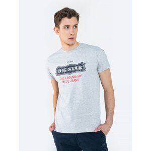 Big Star Man's T-shirt_ss T-shirt 151982 Black Knitted-901