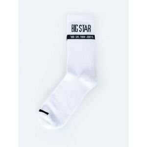 Big Star Man's Socks Socks 273554 Cream Knitted-101