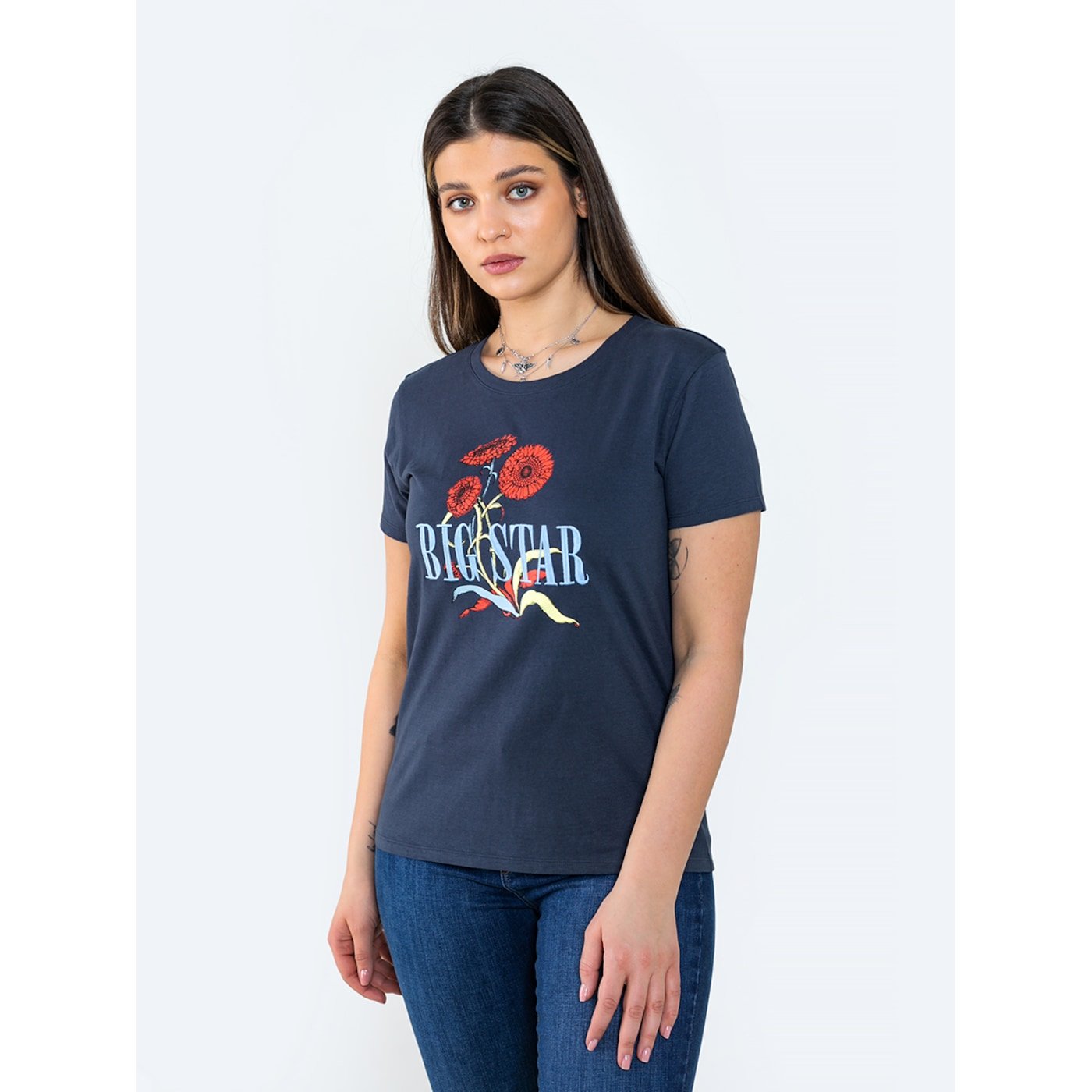 Big Star Woman's T-shirt_ss T-shirt 152022 Light blue-404