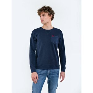 Big Star Man's Shirt_ls T-shirt ls 180014 Light blue Knitted-404