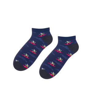 Bratex Man's Socks POP-M-27 Navy Blue