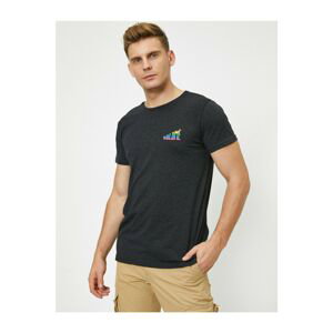Koton Men's Turtleneck Short Sleeve T-Shirt