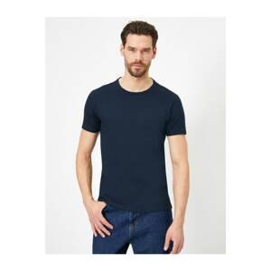 Koton Crew Neck Lycra Stretchy Fabric Super Slim Fit T-Shirt