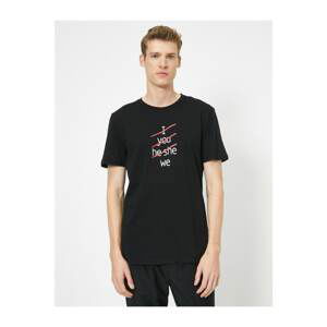 Koton Men's Written Tshirt