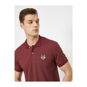 Koton Polo T-shirt - Burgundy - Regular fit