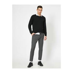 Koton Men's Gray Pocket Detailed Trousers