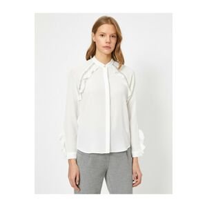 Koton Lace Detail Long Sleeve Shirt